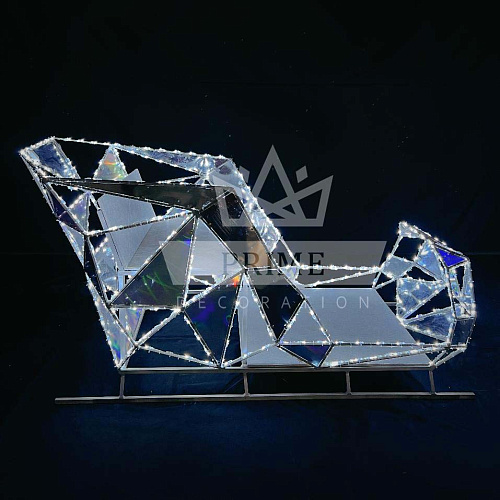 Полигональная фигура «Сани», ширина 1,2 м высота 2,4 м