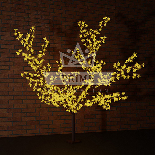 Светодиодная сакура 864 диода, ширина 1,8 м высота 1,5 м