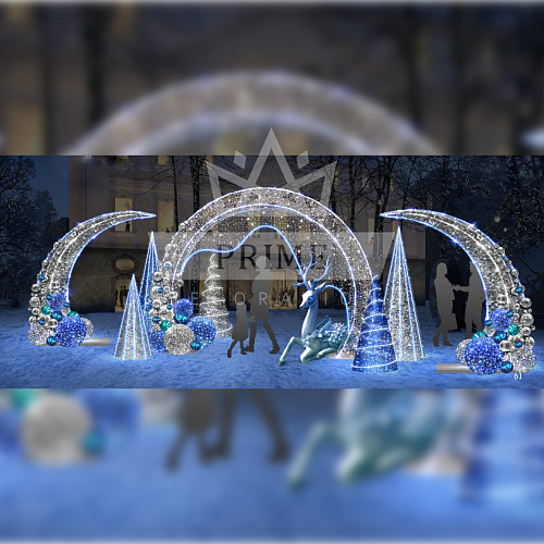 Композиция из световых конструкций "Млечный путь"