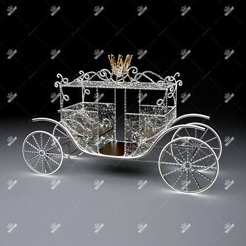 Светодиодная конструкция Карета короля, высота 2,6 м